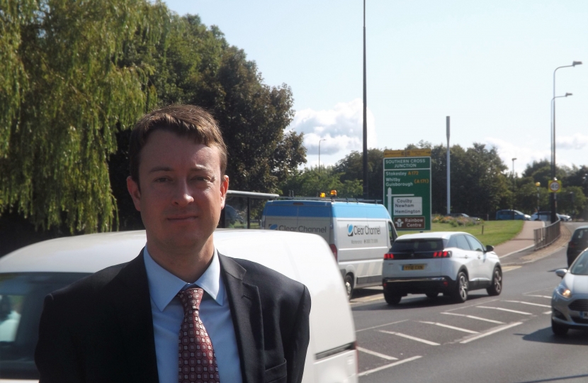 Simon is workingto secure investment in transport infrastructure
