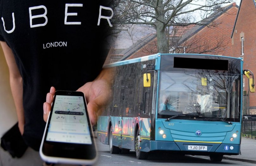 Uber style bus services