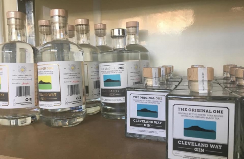Local gins on display