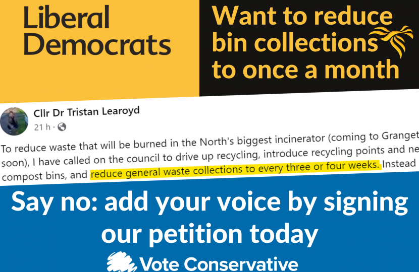 Stop the Lib Dems Monthly Bin Collection Plan