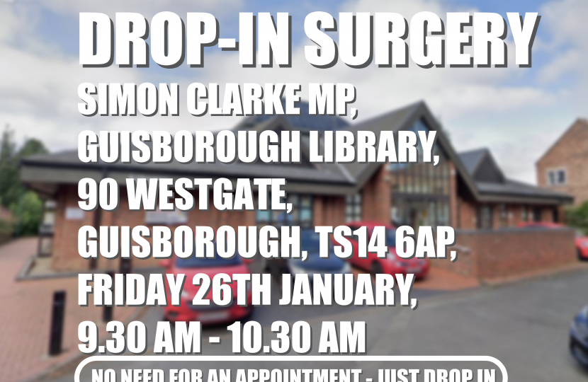 📆Drop-in Surgery: Guisborough Library THIS FRIDAY 