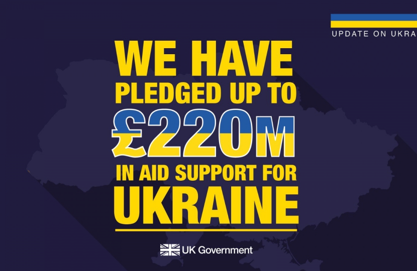 UK pledges up to £200million in aid support for Ukraine