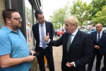 Boris visiting Guisborough earlier in the month