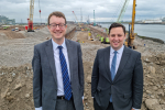 With Tees Valley Mayor Ben Houchen at the Teesworks site 