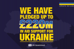UK pledges up to £200million in aid support for Ukraine
