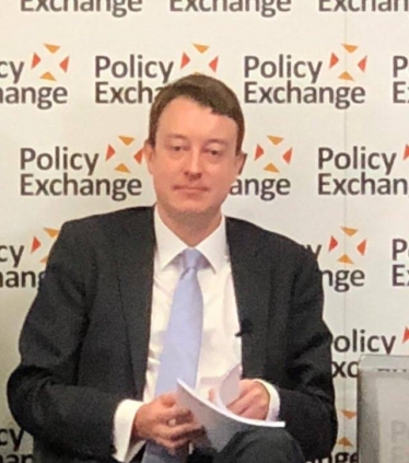 Simon speaking at Policy exchange launch