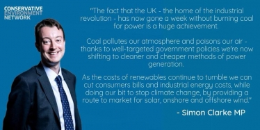 Simon Clarke - coal power quote