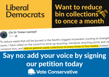 Stop the Lib Dems Monthly Bin Collection Plan